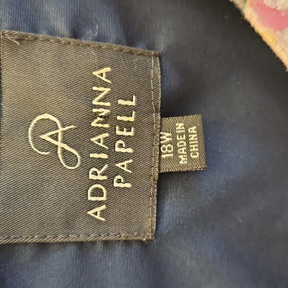 Adrianna Papell Floral Cocktail Wedding Womens Dress - Picture 3 of 9